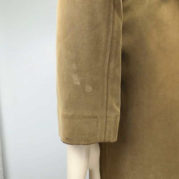 MASSIMO DUTTI Blazer Dress / Trench Coat Tan Kaki Double-Breasted Belted‎ Fall 6 - Picture 11 of 16
